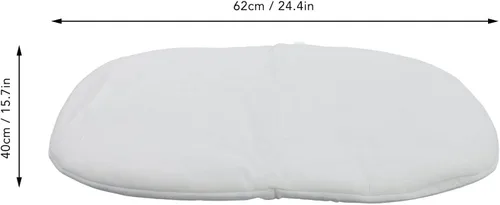 Vista 6 de Cojín de cesta de dormir, 24.4x15.7 in cuerda de algodón multifunción portátil plegable bebé cesta de dormir cojín
