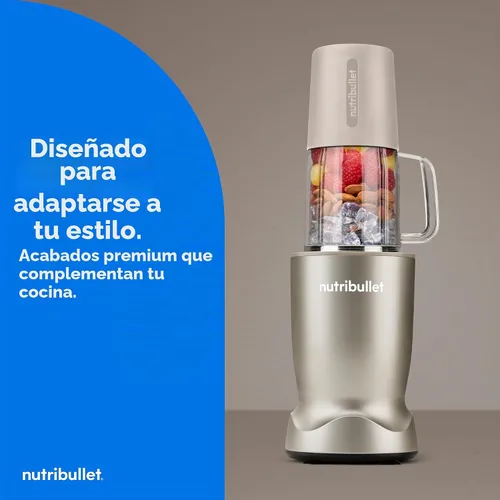 Vista 3 de nutribullet® Turbo Tumbler Edition, licuadora personal, beige duna Beige (Dune Beige)