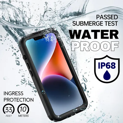 Vista 2 de BEASTEK Funda impermeable para iPhone 14 Serie SRE IP68 magnética a prueba de golpes con protector de pantalla integrado y funda protectora MagSafe