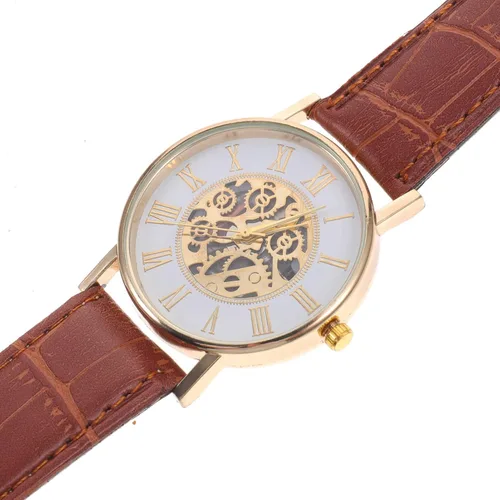 Vista 3 de Hemobllo Reloj de cuarzo de cuero con movimiento japonés para hombre, diseño ultrafino, de cuero, casual, simple, para hombres y mujeres