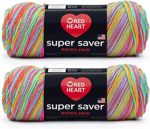Vista 2 de Red Heart Yarn Red Heart Super Saver Pooling - Paquete de 2 bayas