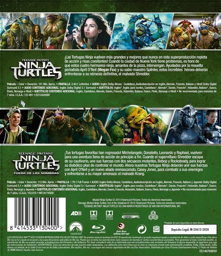 Vista 2 de Tortugas ninja. pack 1-2 (Non USA format)