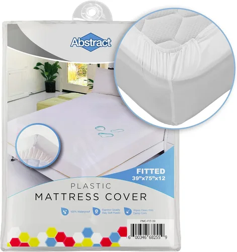 Vista 7 de Abstract Funda de colchón impermeable – Sábana bajera protectora de plástico de vinilo resistente para cuna, PVC de 3.53 oz/m², calidad duradera
