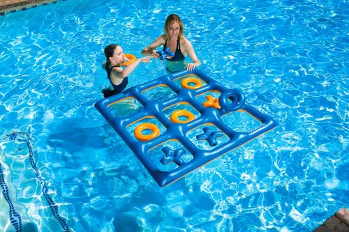 Vista 4 de Poolmaster Juego flotante gigante de Tic Tac Toe para piscina y patio trasero
