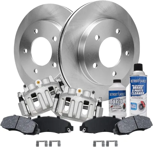 Vista 70 de Detroit Axle - Rotores de freno para Jeep Compass 2015-2022 Renegade 2016-2022 Fiat 500X 2016-2022, 2018, 2019, 2020, 2021. Reemplazo de rotores