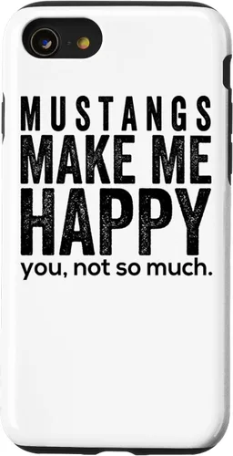 Vista 17 de Funda de regalo para iPhone 13 Pro Mustangs make me happy you not so much funny Horse