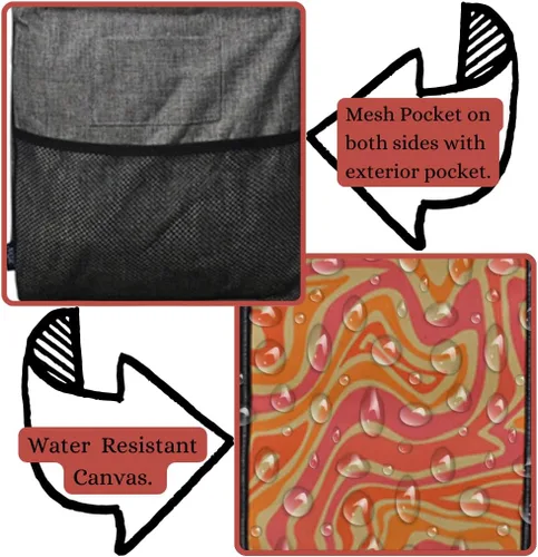 Vista 109 de NGIL Bolsa de comestibles reutilizable extra grande plegable de gran tamaño para comestibles, almacenamiento, picnic, playa, Estampado