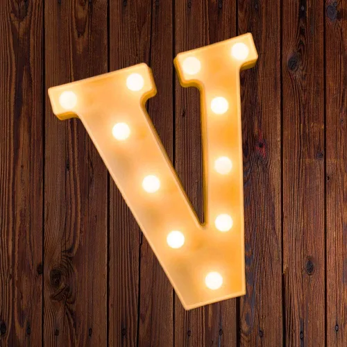 Vista 14 de Ulalaza Letrero de luz LED en blanco y negro, 2 letras AA alimentadas por batería para boda, fiesta de cumpleaños, lámpara de Navidad, luz nocturna