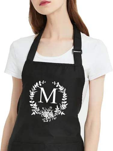 Vista 18 de Delantales personalizados para mujer, bonitos delantales para cocinar, hornear, regalos de cocina para mamá, cumpleaños, día de la madre, Navidad
