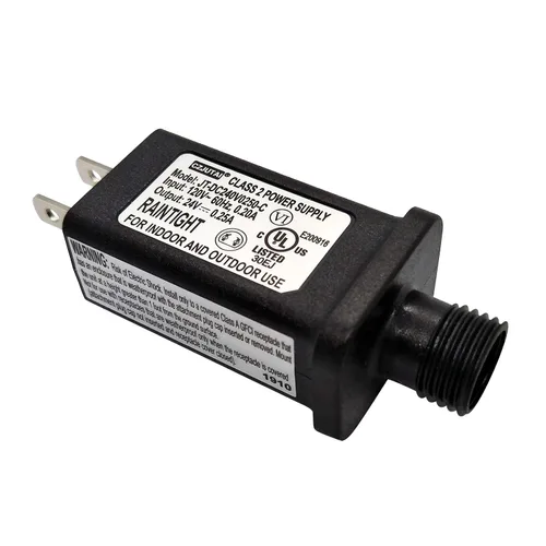 Vista 9 de Controlador de transformador LED de 24 V, fuente de alimentación clase 2, impermeable IP44, transformador de bajo voltaje, enchufe estadounidense