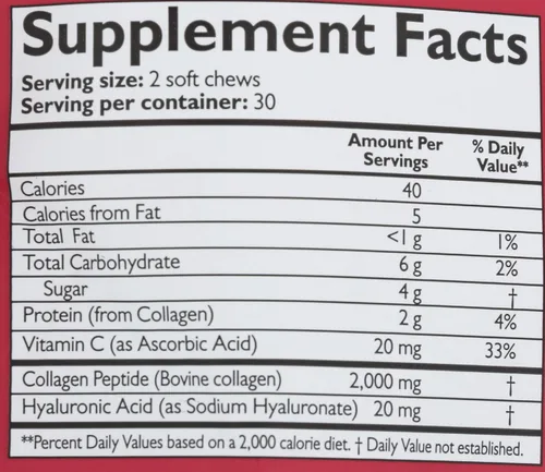 Vista 3 de NEOCELL Fruit Punch Beauty Burst - Masticables de colágeno, 2000 mg, 60 CT