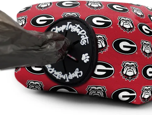 Vista 5 de Georgia Bulldogs - Collares y correas ajustables de nailon hechos a mano (cuello XS)