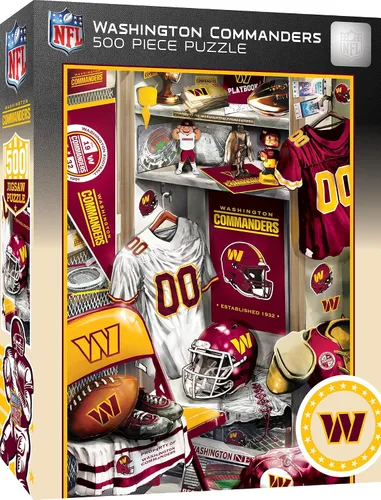 Vista 24 de MasterPieces Rompecabezas de 500 piezas para adultos para el Día del Juego, NFL San Francisco 49ers Locker Room, 15 x 21 pulgadas