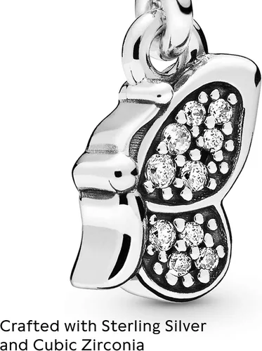 Vista 3 de PANDORA ME Jewelry - Colgante de mariposa con circonita cúbica en plata de ley Metal Circonita cúbica