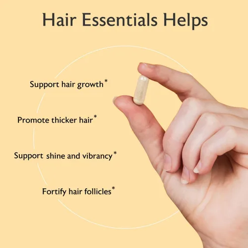 Vista 4 de Alaya - Esenciales para el cabello para mujer, biotina, queratina, folato, B12, suministro para 30 días