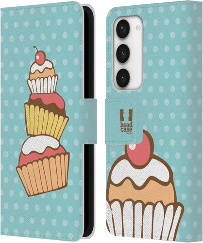 Vista 90 de Head Case Designs Assortment Cupcakes Happiness Leather Wallet Case Compatible with Samsung Galaxy A07 4G Surtido