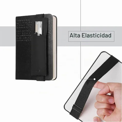 Vista 2 de Mr. Pen - Soporte ajustable para bolígrafo con banda elástica para cuaderno
