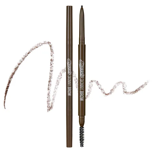 Vista 9 de PERIPERA Speedy Skinny Brow (01 Gris Marrón), Lápiz de Cejas Preciso de 1.5mm de Grosor, Punta Fina de Doble Cara, Define y Relleno de Cejas