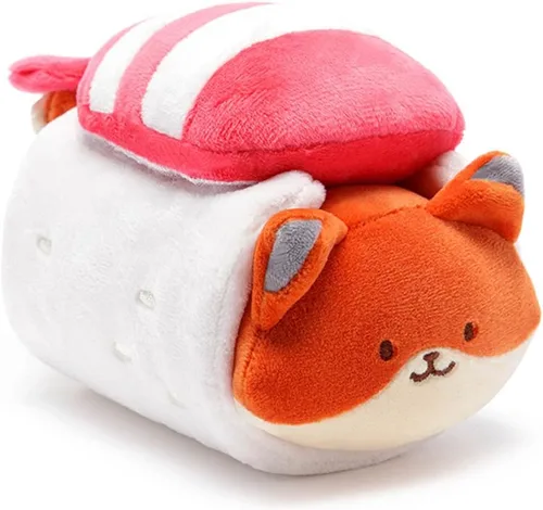 Vista 6 de Anirollz Puppiroll de peluche en atuendo de burrito – Animal de peluche Kawaii con disfraz extraíble – Lindo juguete de peluche blandito, regalo