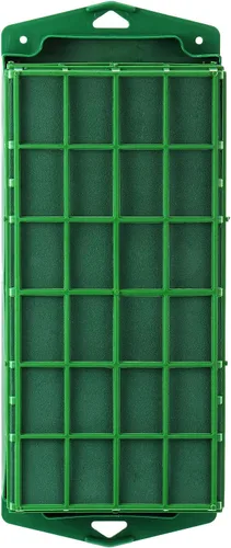Vista 3 de Boao 2 piezas de soporte de espuma floral con espuma floral para flores frescas, cuenco para mesa de centro de mesa, arreglo floral, rectangular