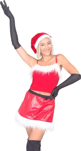 Vista 5 de Mean Girls Jingle Bell - Disfraz de Papá Noel para Halloween