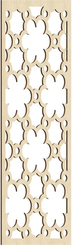 Vista 51 de 9 3/8"W x 24 3/8"H x 1/4"T Southgate Decorativos Paneles De Pared De Madera Calado, Abedul