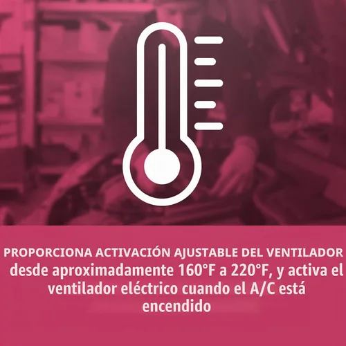 Vista 7 de Flex-A-Lite Controlador de ventilador eléctrico compacto y ajustable y kit de relé con sonda de temperatura roscada, controlador de ventilador