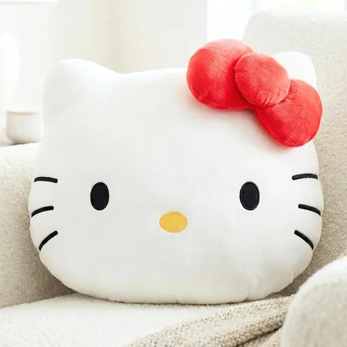Vista 8 de Hello Kitty & Friends Badtz Maru Ropa de Cama Almohada Decorativa de Felpa Súper Suave, Talla Única, (Producto 100% Oficialmente Licenciado) por