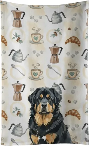 Vista 37 de Caroline's Treasures Afghan Hound - Toalla de cocina para barra de café, terciopelo frontal y lazo de algodón, lavable a máquina Sabueso afgano
