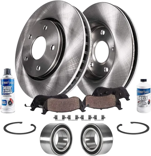 Vista 61 de Detroit Axle - Rotores de freno para Chrysler 200 2015 2016 2017, Rotores de freno de disco de reemplazo: 12.01" pulgadas delantero y 10.95
