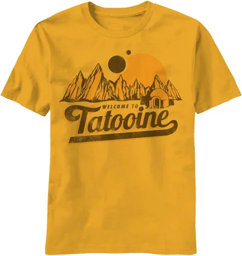 Vista 2 de STAR WARS Bienvenido a Tatooine Camiseta para adultos Oro
