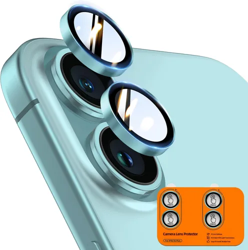 Vista 15 de TOCOL Protector de lente de cámara para iPhone 13 / iPhone 13 Mini vidrio templado HD individual resistente a los arañazos, accesorios compatibles