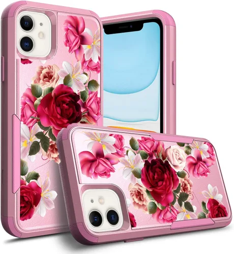 Vista 13 de Compatible con Apple iPhone 11, funda resistente con funda protectora a prueba de golpes para iPhone 11