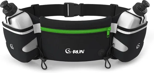 Vista 13 de Q-RUN Cinturón de hidratación para correr, Negro