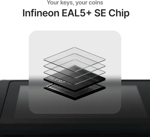 Vista 3 de SecuX W20 billetera de hardware para criptomonedas, con Bluetooth, muy segura, pantalla táctil grande, gestiona fácilmente Bitcoin, Ethereum