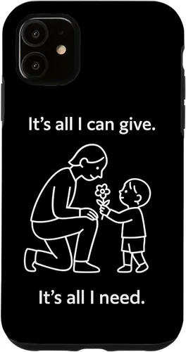Vista 8 de Child Giving Flower to Parent Minimal Symbolic Love Design Case for iPhone 16