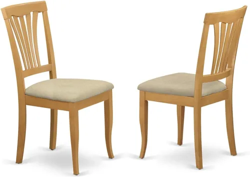 Vista 9 de East West Furniture AVC-BLK-W Avon - Sillas de comedor de madera maciza, con respaldo de listones, juego de 2, color negro y cereza