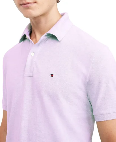 Vista 25 de Tommy Hilfiger Polo de piqué de algodón de manga corta para hombre en ajuste regular