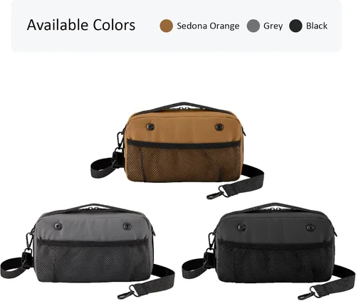Vista 5 de Bolsa organizadora de viaje, accesorios electrónicos, funda de transporte impermeable de doble capa, todo en uno para cable, teléfono, Airpods