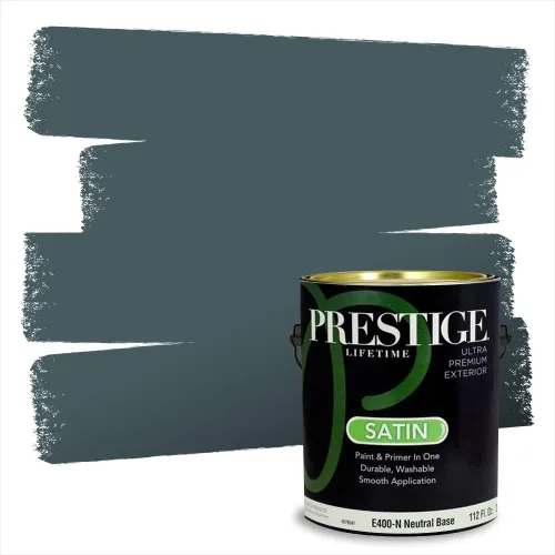 Vista 90 de Prestige Paints - 2 en 1, pintura base y pintura de exterior, E100-N-735BM