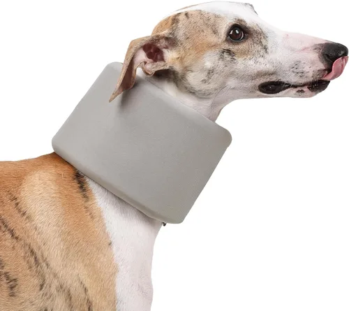 Vista 9 de Cuello para perro para mascotas, recuperación después de la cirugía, ajustable, transpirable, cuello cervical, cono de recuperación, cono de cabeza