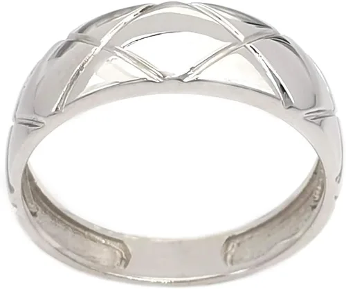 Vista 4 de Anillo Capitoné de cúpula pequeña para mujer en oro macizo de 9K, 14K y 18K, banda de oro Capitone, anillo de oro con textura, regalo único, regalo