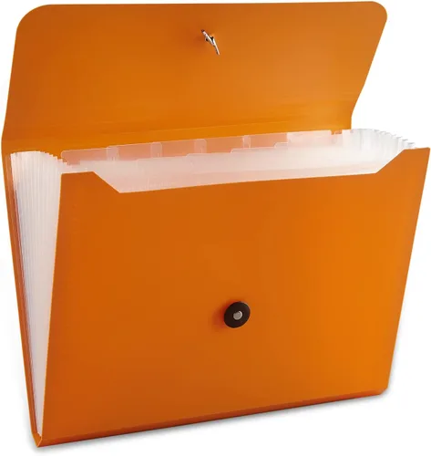 Vista 12 de Carpeta de archivos expandible con 13 bolsillos, carpeta de archivo de acordeón para documentos, organizador estético de papel negro