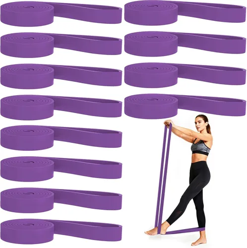Vista 9 de Juego de 12 bandas de resistencia, asistencia para dominadas, entrenamiento de fuerza y terapia física para gimnasio en casa Bandas de bucle