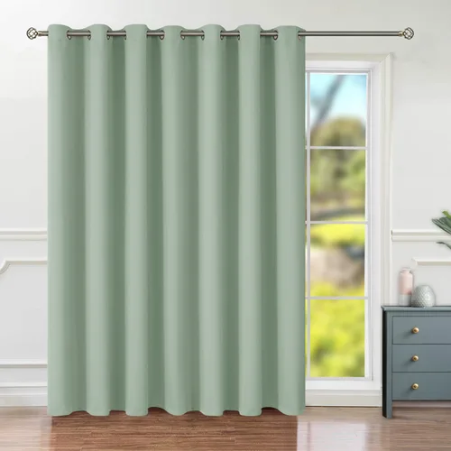 Vista 43 de BGment Cortina Oscurecedora para Puerta Corredera, Cortina Divisoria Opaca Ancha para Sala de Estar de 84 Pulgadas de Largo, Cortina Térmica de Rosa