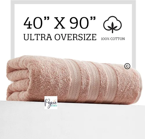 Vista 6 de Toalla de baño extra grande Ultra - Blush - 100% algodón - Extra grande