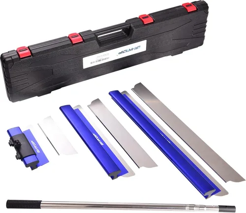 Vista 7 de Herramientas para yeso Cuchilla para yeso con mango extensible - 7", 10" 14" 16" y 24" Cuchillas de aluminio extruido Acero inoxidable 301