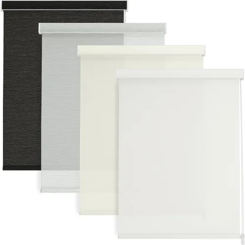 Vista 24 de Changshade Cortinas enrollables de tamaño personalizado con cordón, persianas enrollables para ventanas con filtro de luz y aislamiento térmico