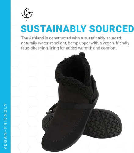 Vista 5 de Xero Shoes Ashland Womens Fall Boots, Vegan Casual Boots with a Soft Hemp Upper and a Cozy Faux Shearling Collar
