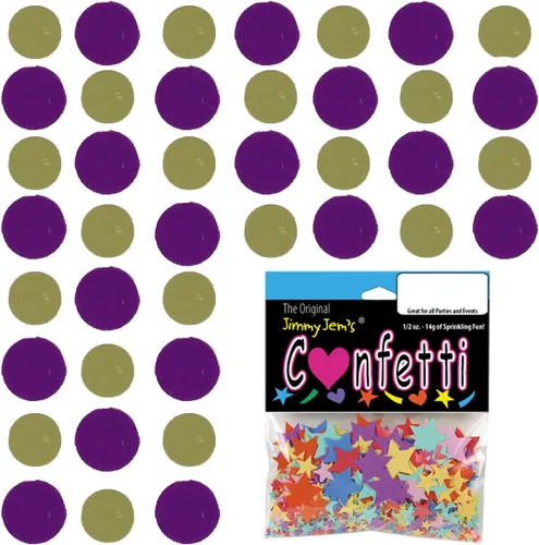 Vista 170 de Confetti Circle 1/4" Negro, Azul Marino Combo - 2 bolsas de media onza (1 oz) (8550/9971)